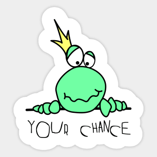 Frog king dream prince Sticker